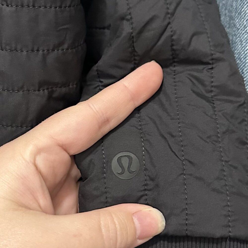 Lululemon Non-Stop Cotton Reversible Bomber Jacket in Black - Picture 6 of 16